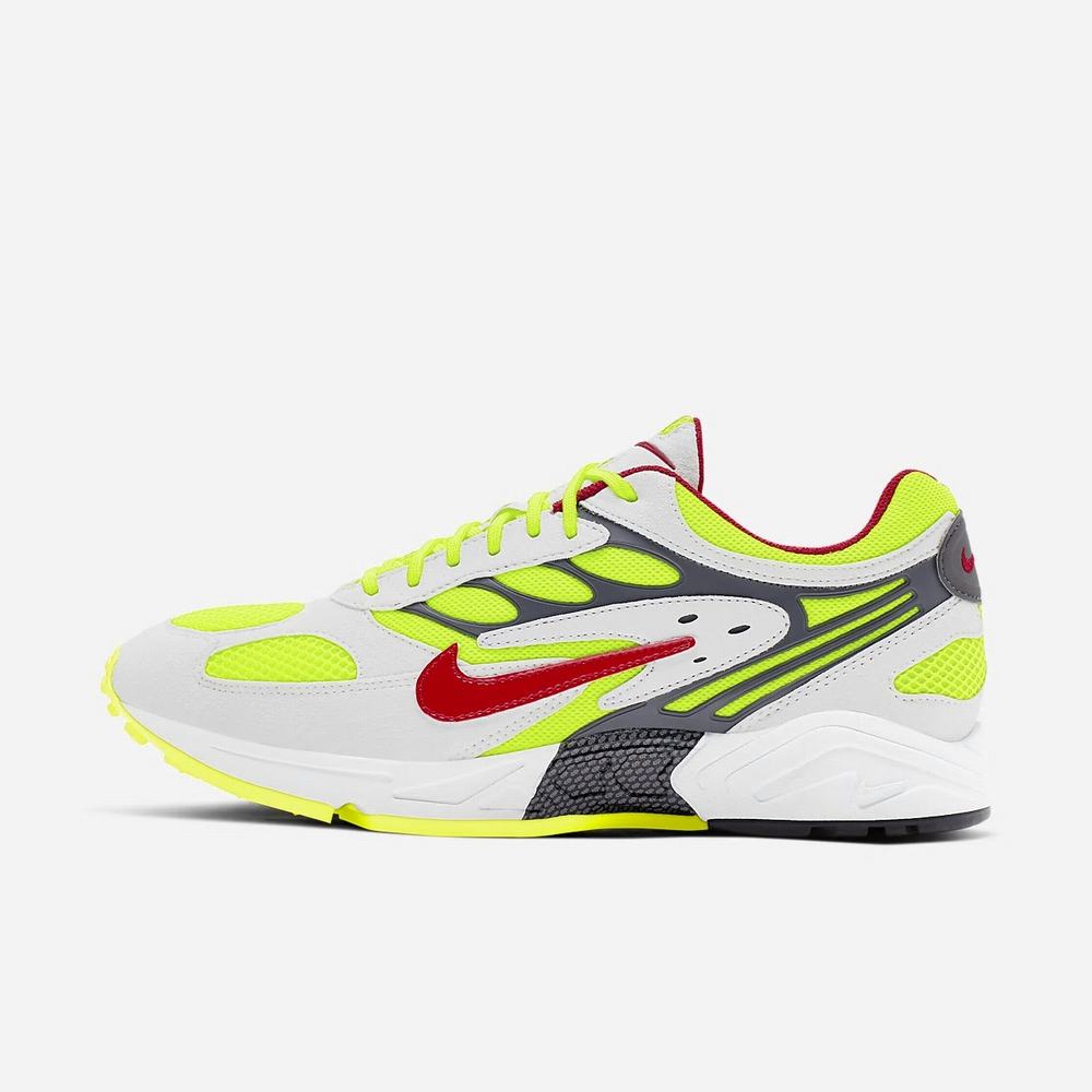 Sneakers Nike Air Ghost Racer Blanche 9128-463 White/Neon Yellow/Dark Grey/Atom Red Homme | IQW-16967218